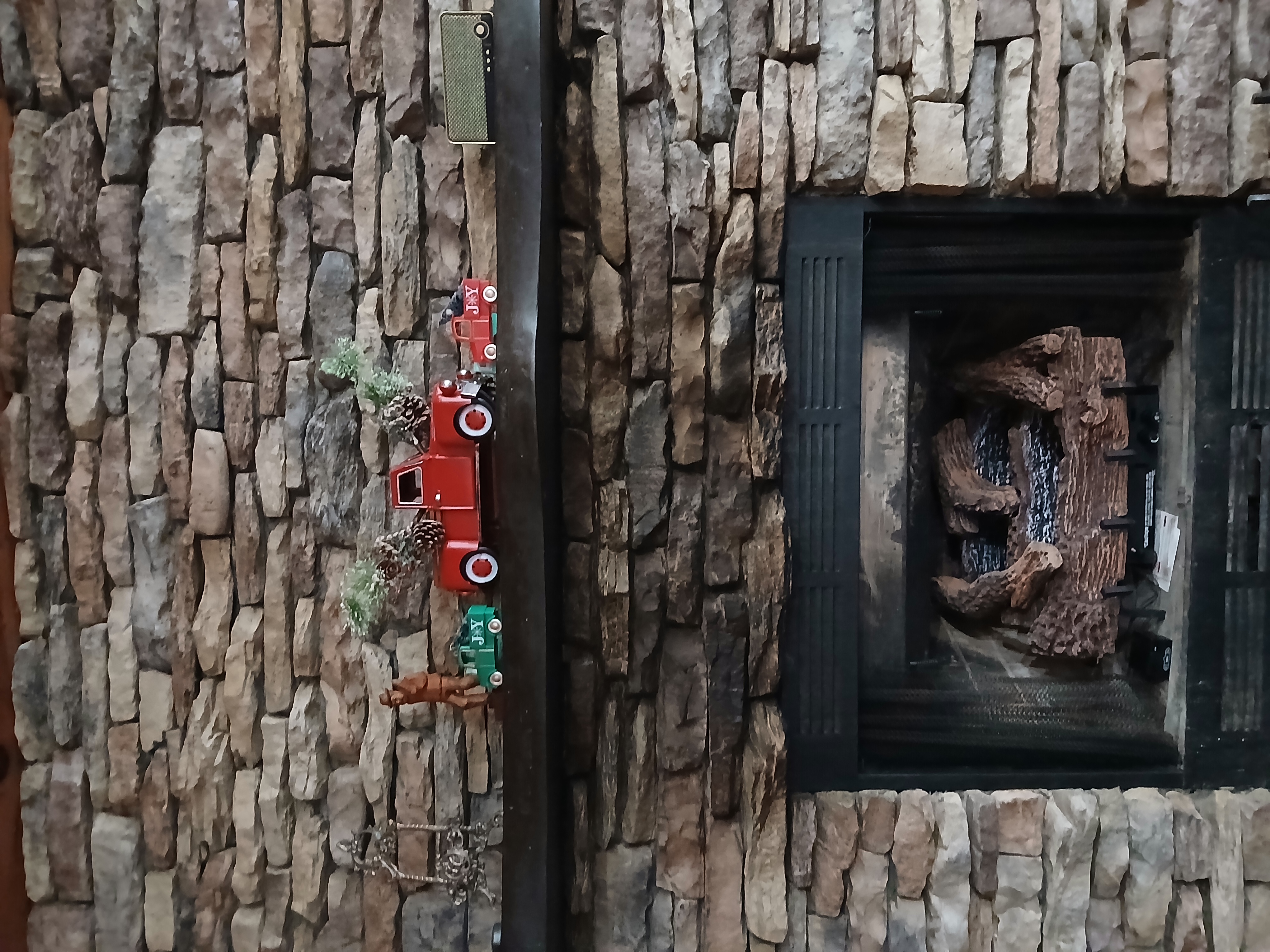 Stone Fireplace
